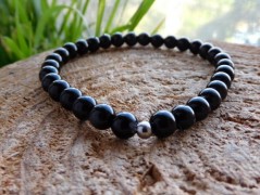 Náhrdelník - černý a modrý