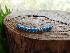 Náhrdelník - černý a modrý