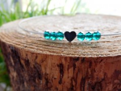 Náhrdelník - černý a modrý