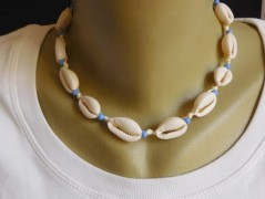 Náhrdelník - černý a modrý