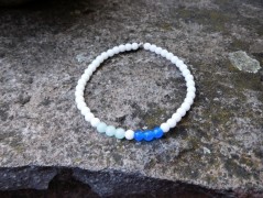 Náhrdelník - černý a modrý