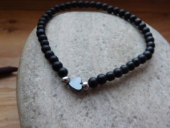 Náhrdelník - černý a modrý