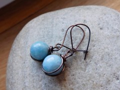 Náhrdelník - černý a modrý