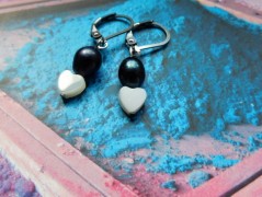 Náhrdelník - černý a modrý