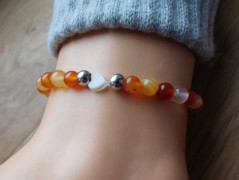 Náhrdelník - černý a modrý