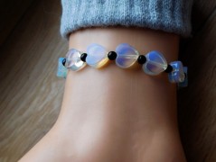 Náhrdelník - černý a modrý