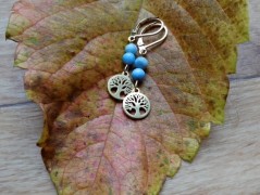 Náhrdelník - černý a modrý