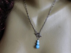 Náhrdelník - černý a modrý