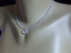 Náhrdelník - černý a modrý