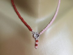 Náhrdelník - černý a modrý