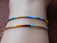 Náhrdelník - černý a modrý