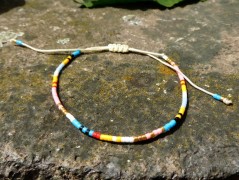 Náhrdelník - černý a modrý