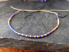 Náhrdelník - černý a modrý