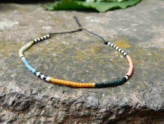 Náhrdelník - černý a modrý