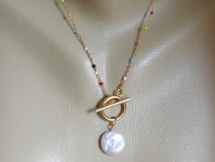 Náhrdelník - černý a modrý