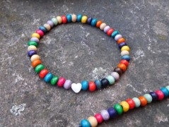 Náhrdelník - černý a modrý