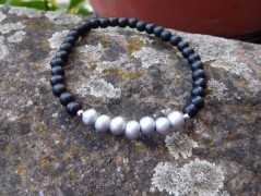 Náhrdelník - černý a modrý