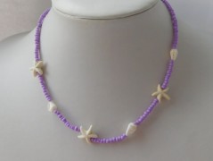 Náhrdelník - černý a modrý