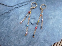 Náhrdelník - černý a modrý