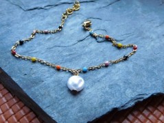 Náhrdelník - černý a modrý