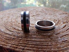 Náhrdelník - černý a modrý