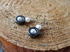 Náhrdelník - černý a modrý