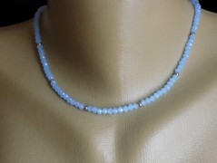 Náhrdelník - černý a modrý