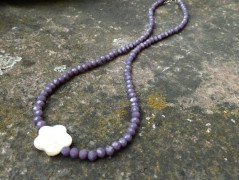 Náhrdelník - černý a modrý