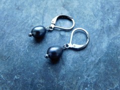 Náhrdelník - černý a modrý