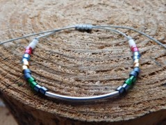 Náhrdelník - černý a modrý