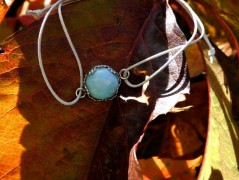 Náhrdelník - černý a modrý