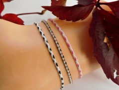 Náhrdelník - černý a modrý