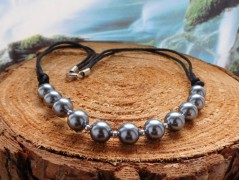 Náhrdelník - černý a modrý