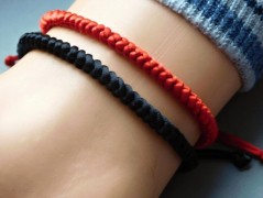 Náhrdelník - černý a modrý