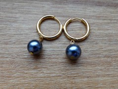 Náhrdelník - černý a modrý