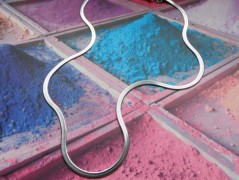 Náhrdelník - černý a modrý