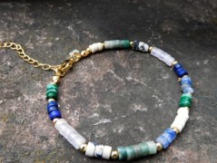 Náhrdelník - černý a modrý