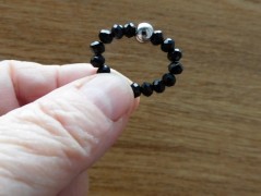 Náhrdelník - černý a modrý