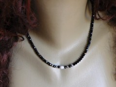 Náhrdelník - černý a modrý