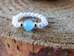 Náhrdelník - černý a modrý