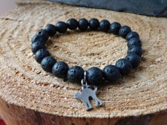 Náhrdelník - černý a modrý