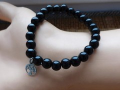 Náhrdelník - černý a modrý