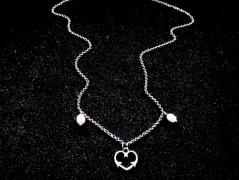 Náhrdelník - černý a modrý