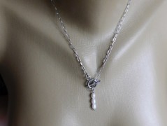 Náhrdelník - černý a modrý