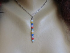 Náhrdelník - černý a modrý