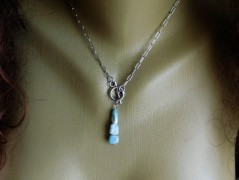 Náhrdelník - černý a modrý