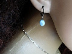 Náhrdelník - černý a modrý