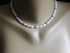 Náhrdelník - černý a modrý