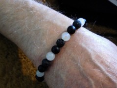 Náhrdelník - černý a modrý