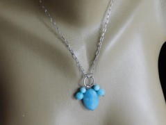 Náhrdelník - černý a modrý